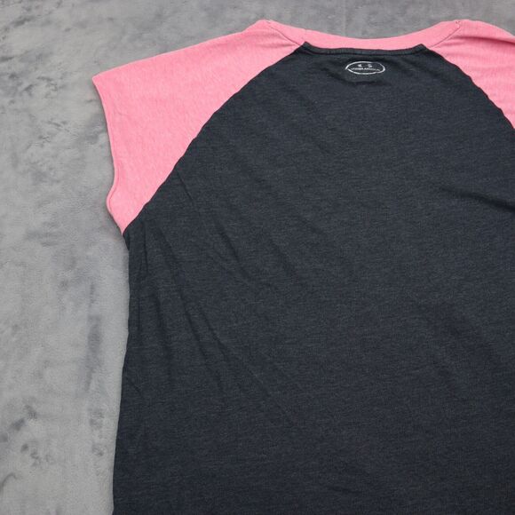 Under Armour Shirt Womens Black Pick Cap Short Sleeve Round Neck Logo T Shirt - Picture 12 of 15